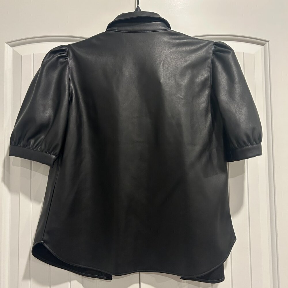 BB Dakota x Steve Madden Black Faux Leather Jacket Women’s Size S - Picture 6 of 7